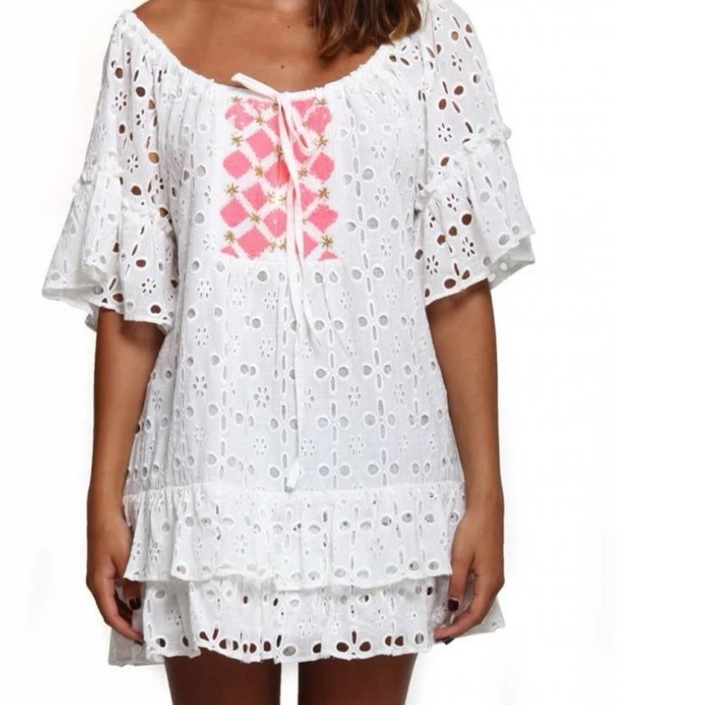 COPY - Gianni Bini White Eyelet Coverup Size S